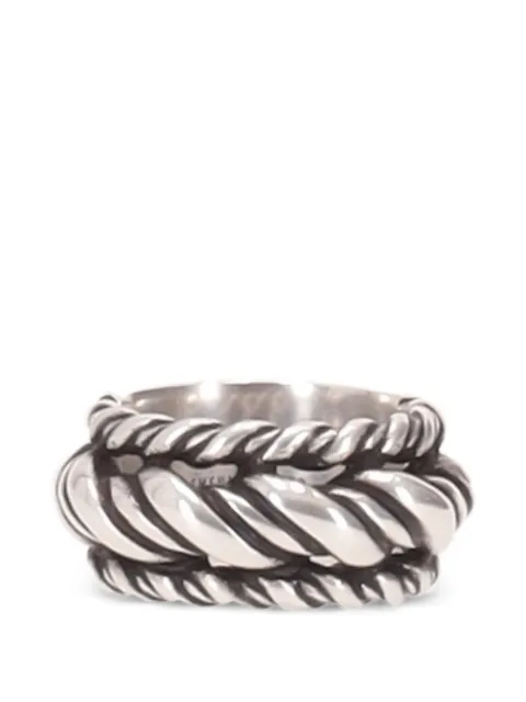 Ann Demeulemeester anillo Reau Twisted Triple