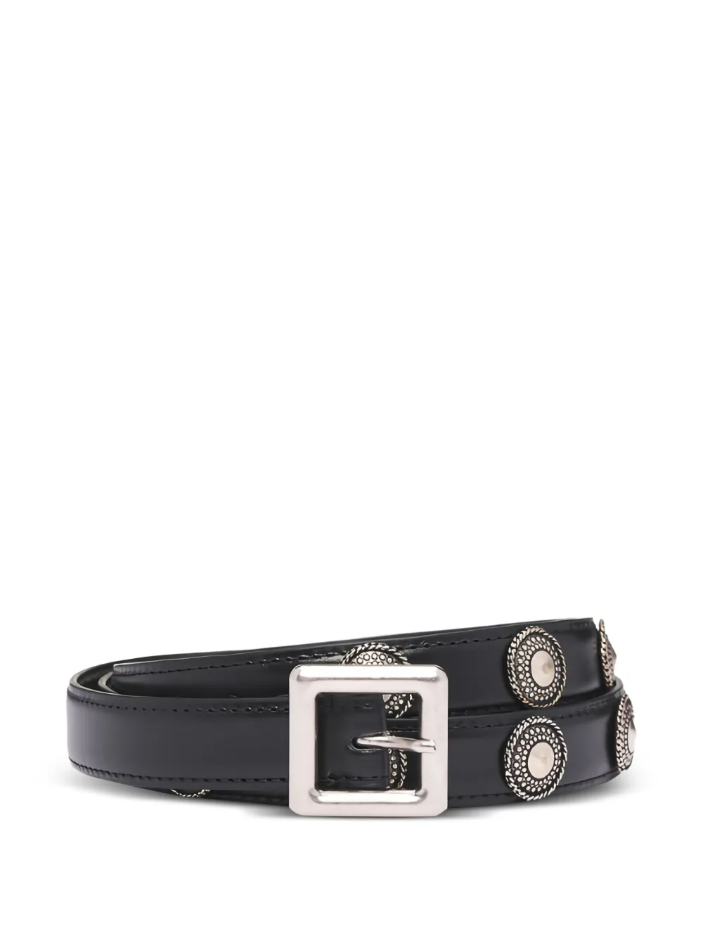 Ann Demeulemeester Cintura Reka con borchie - Nero