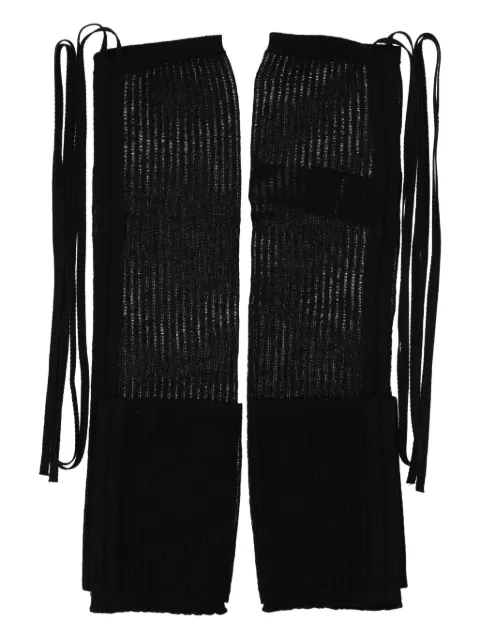 Ann Demeulemeester ribbed leg warmers