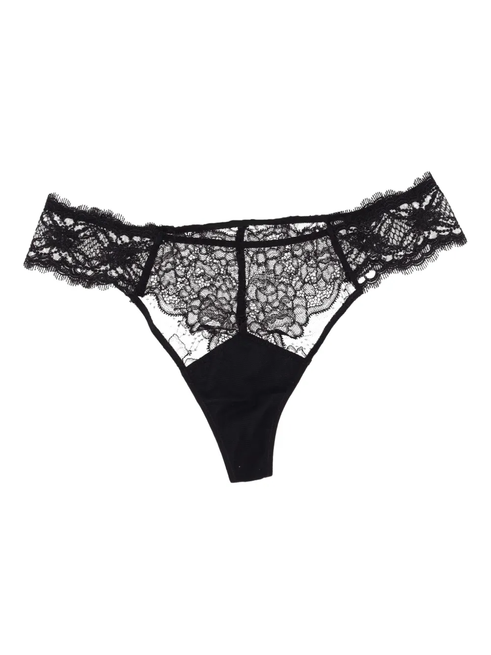 Lise Charmel Sublime string met kant - Zwart