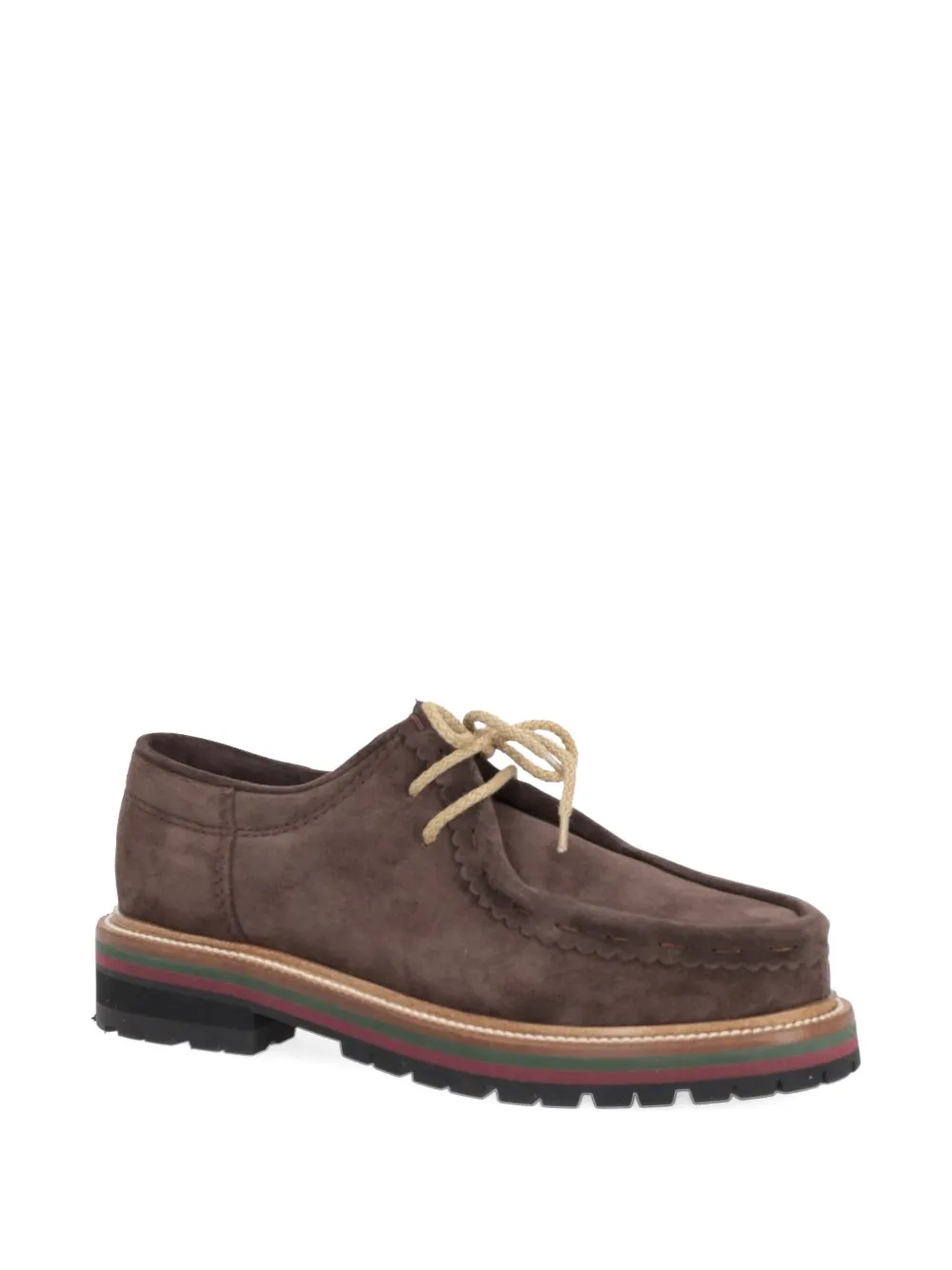 BEKK Fondo Vibram gewelfde loafers met veters - Bruin