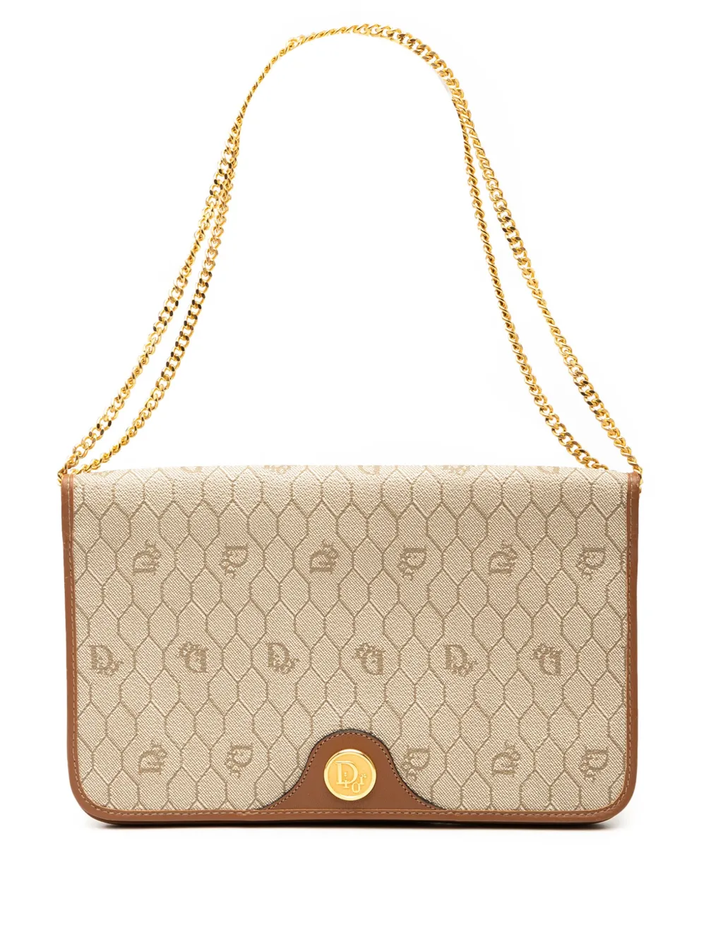 Christian Dior Pre-Owned 20th Century ハニカム コーテッドキャンバス チェーン ショルダーバッグ - Christian Dior Pre-Owned 20th Century ハニカム コーテッドキャンバス チェーン ショルダーバッグ -