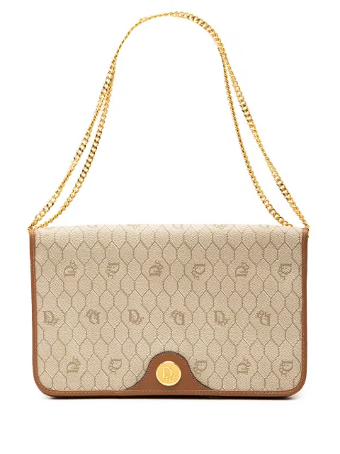 Christian Dior Pre-Owned 20th Century Honeycomb Coated Canvas Chain shoulder bag
