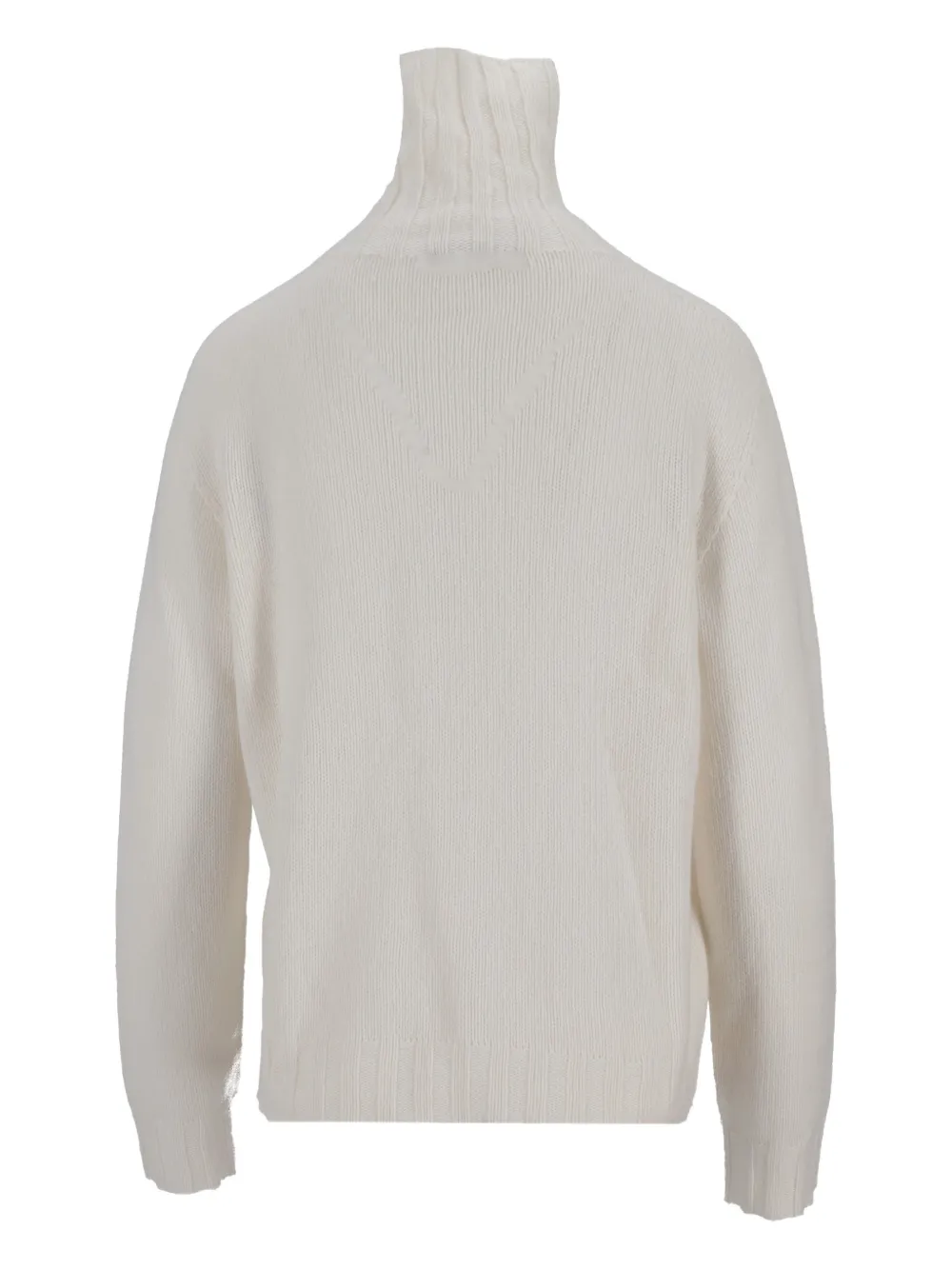 La Rose Roll-neck Sweater In Neutral