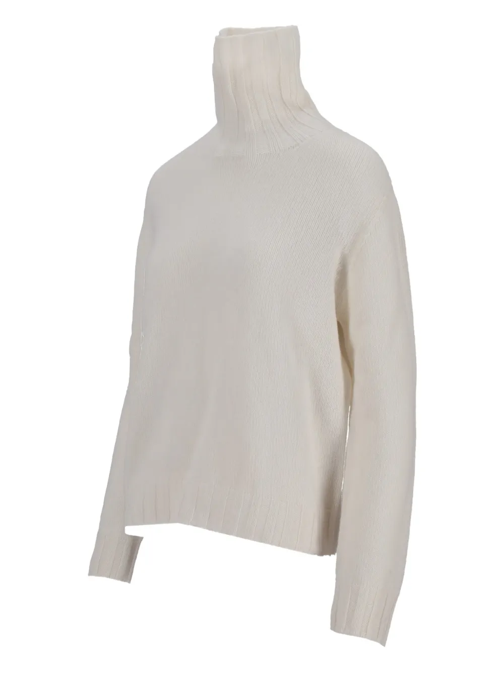 La Rose Roll-neck Sweater In Neutral