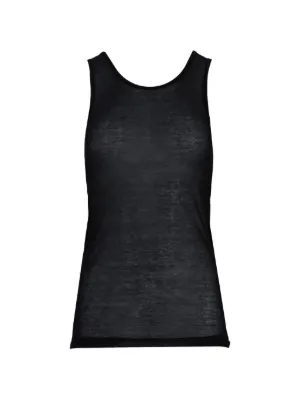 ANN DEMEULEMEESTER 変形ボーダーニットタンクトップ XS Top & Tank