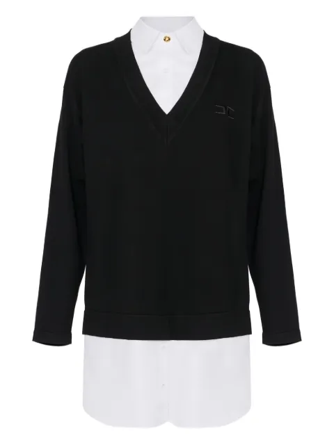Elisabetta Franchi layered sweater dress