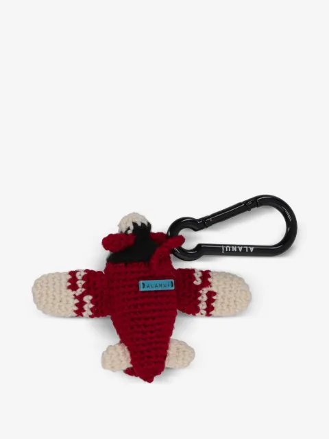 Alanui Kids crochet plane keyring