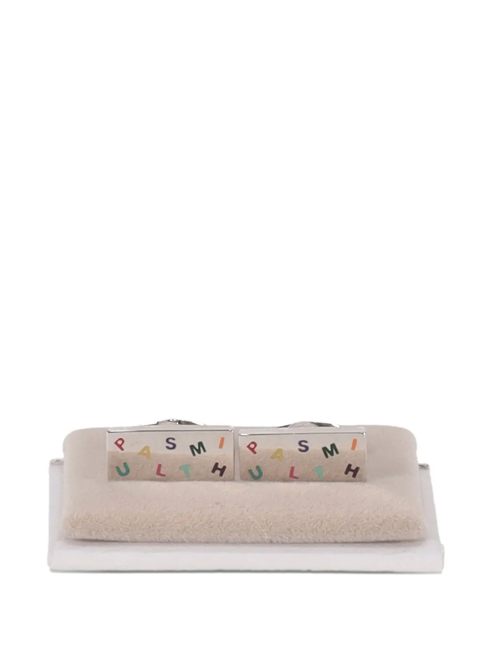 Paul Smith logo-lettering cufflinks - Zilver
