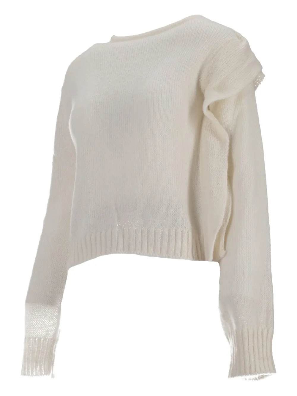 Niccolò Pasqualetti Ruffled Sweater - Neutrals 