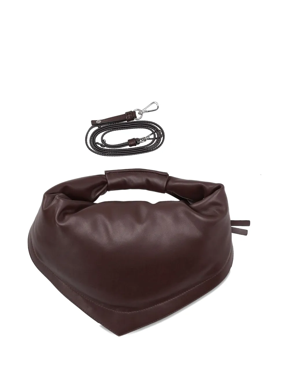 FEDERICO CINA knotted tortellino shoulder bag - Bruin