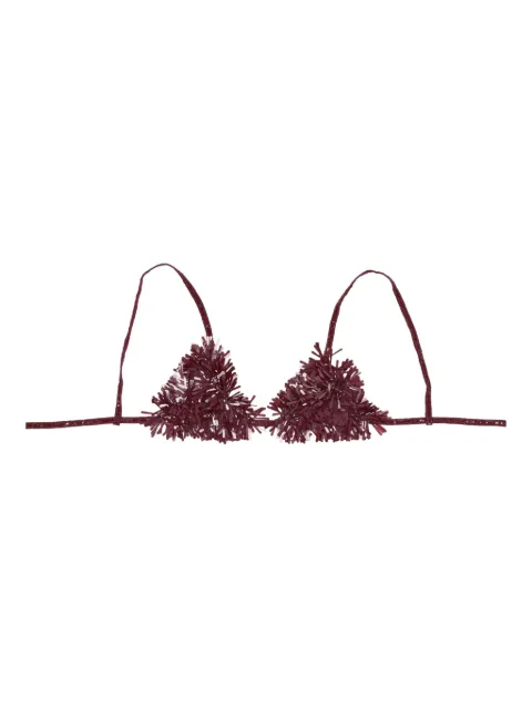Alanui Kids tinsel-effect bra