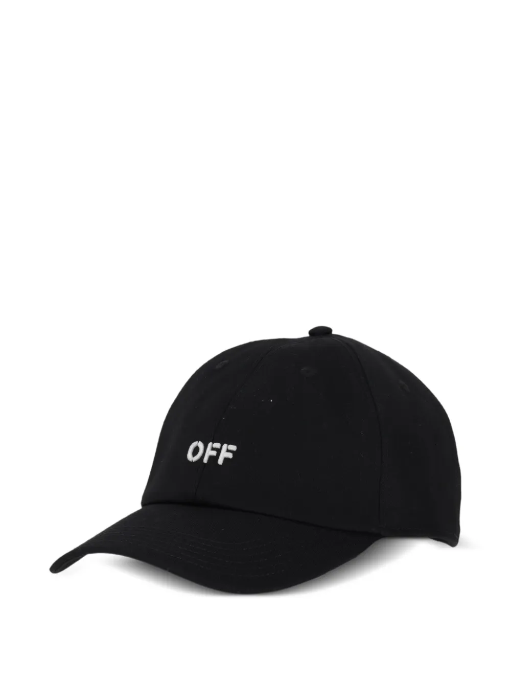 Off-White Honkbalpet met print Zwart