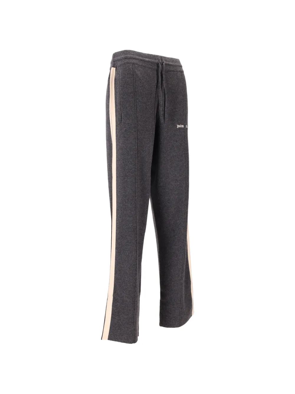 Palm Angels Gebreide broek met logostreep Grijs