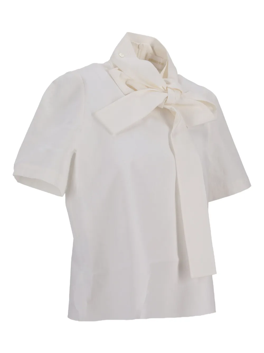  Shushu/tong Tie-neck Blouse - White 