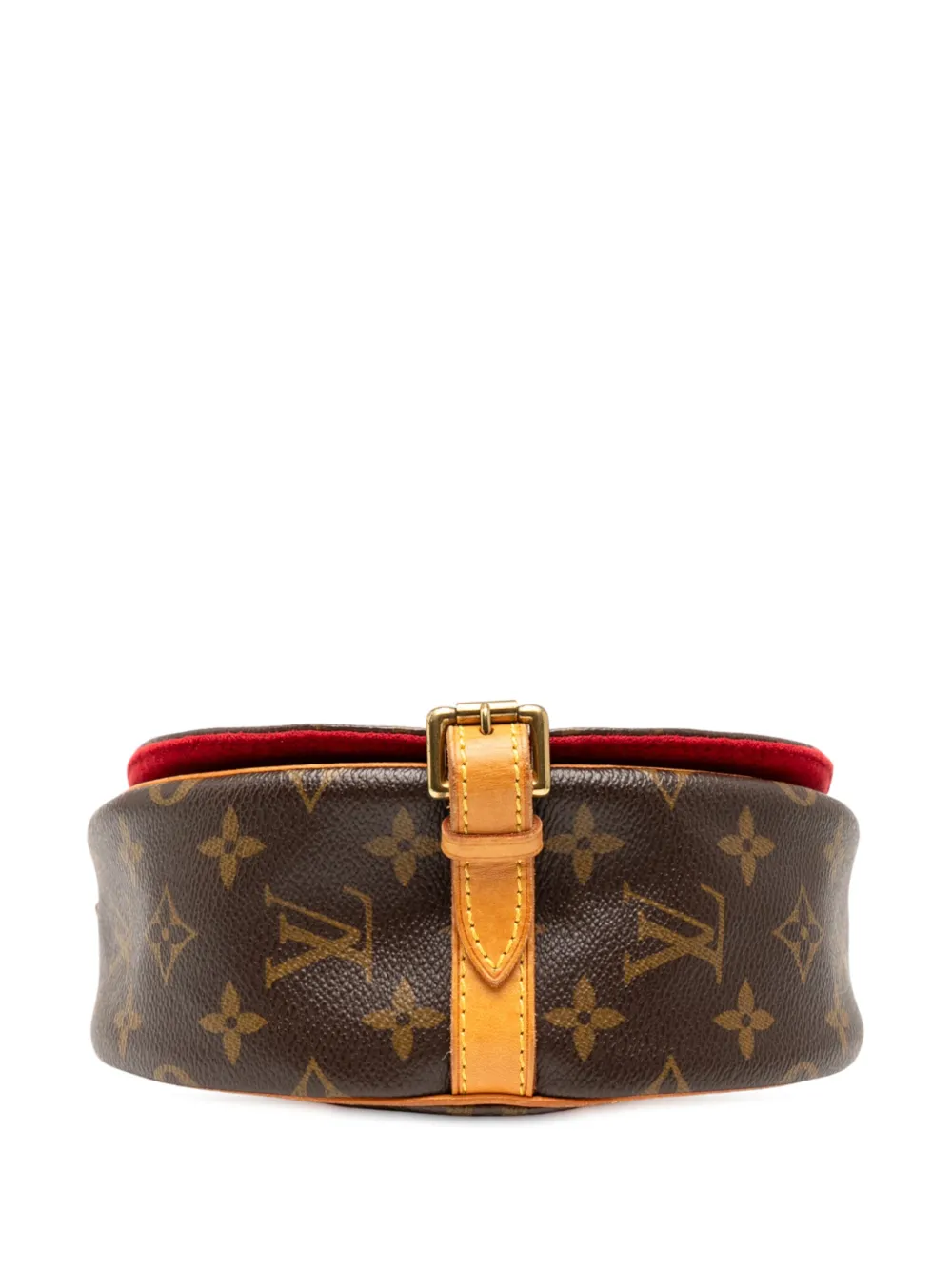 Pre-owned Louis Vuitton 2004 Monogram Sac Tambourine Crossbody Bag In Brown