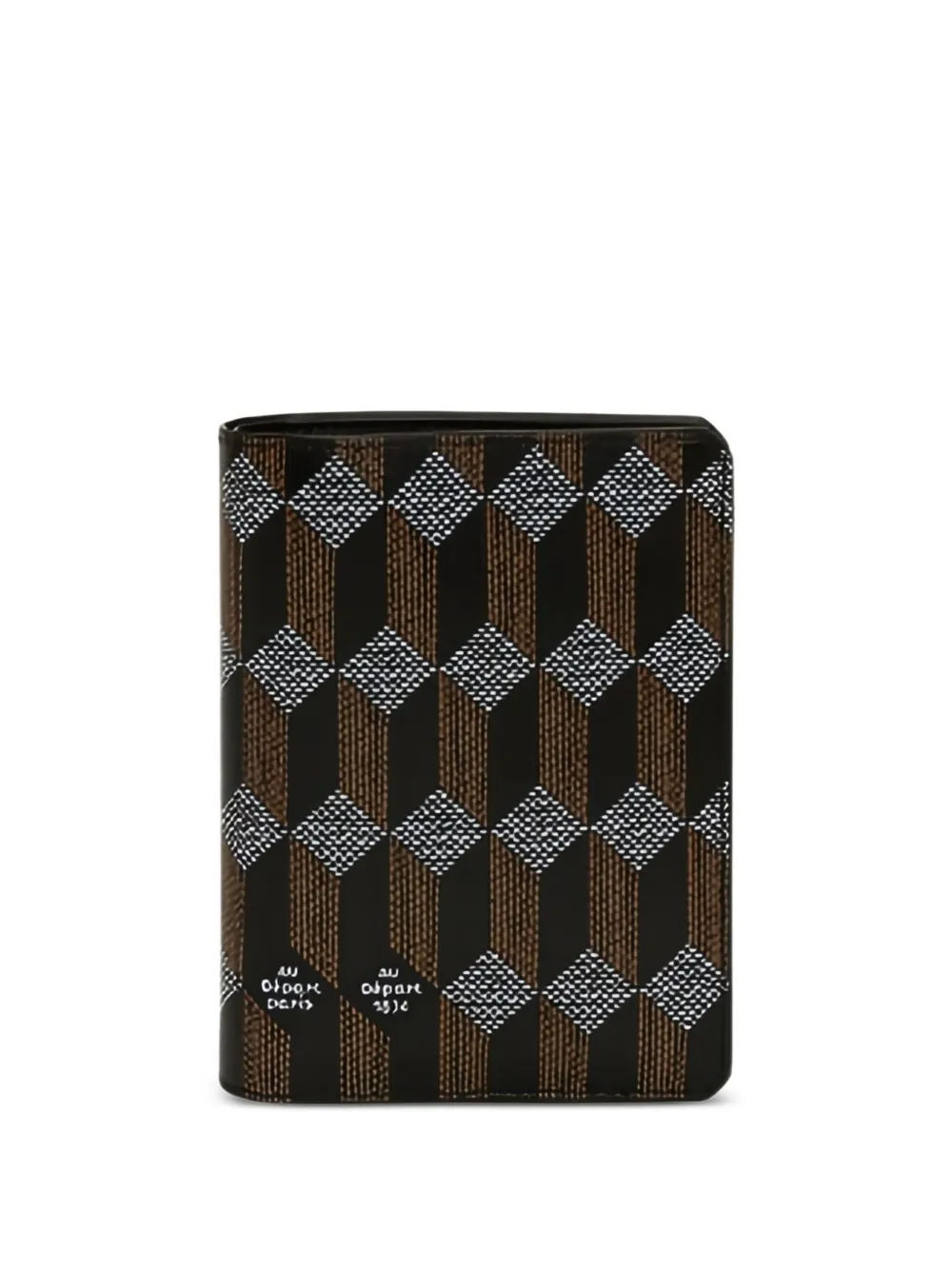 Au Départ bi-fold passport case | Brown | Image 1
