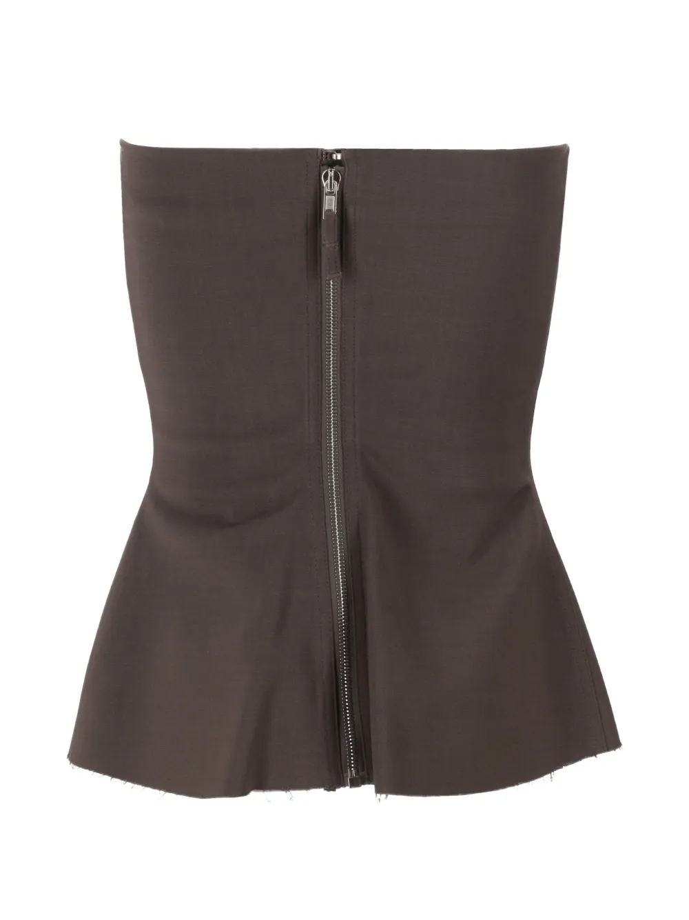  Rick Owens Concordians Bustier Top - Brown 