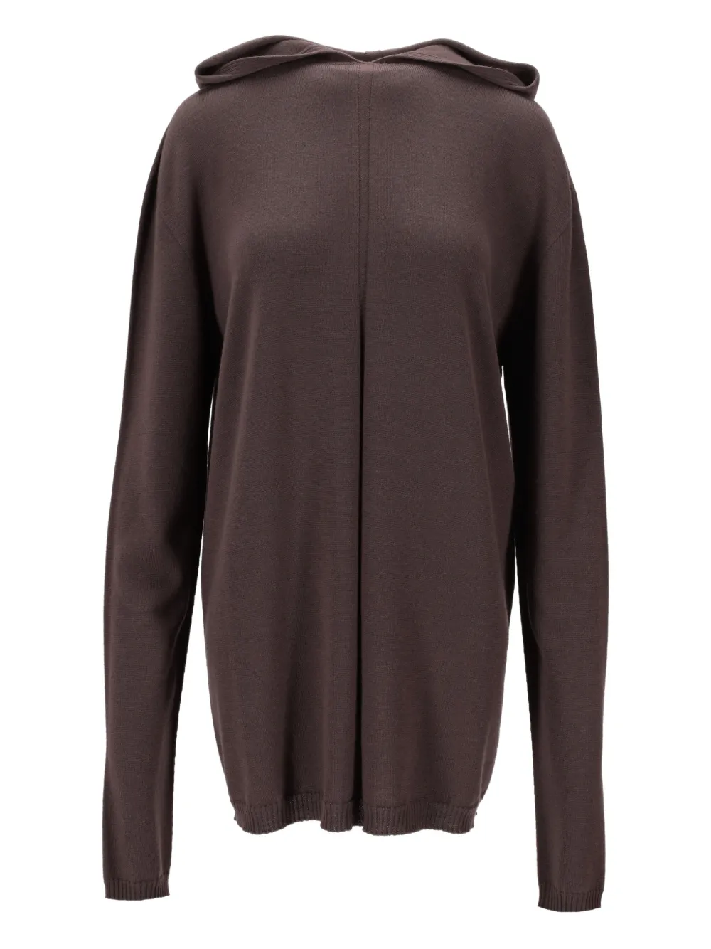 Rick Owens hooded hoodie - Marrone