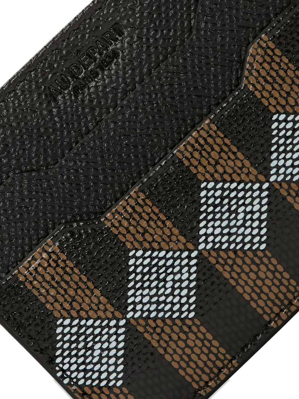 Au Depart Leather Cardholder In Multi