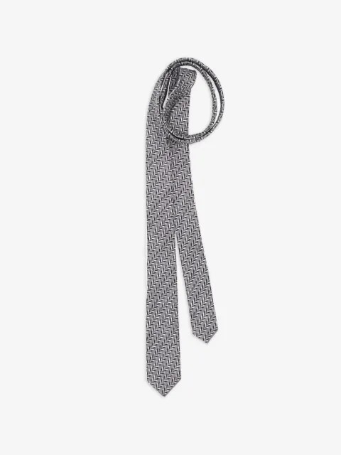Prada corbata con motivo geométrico