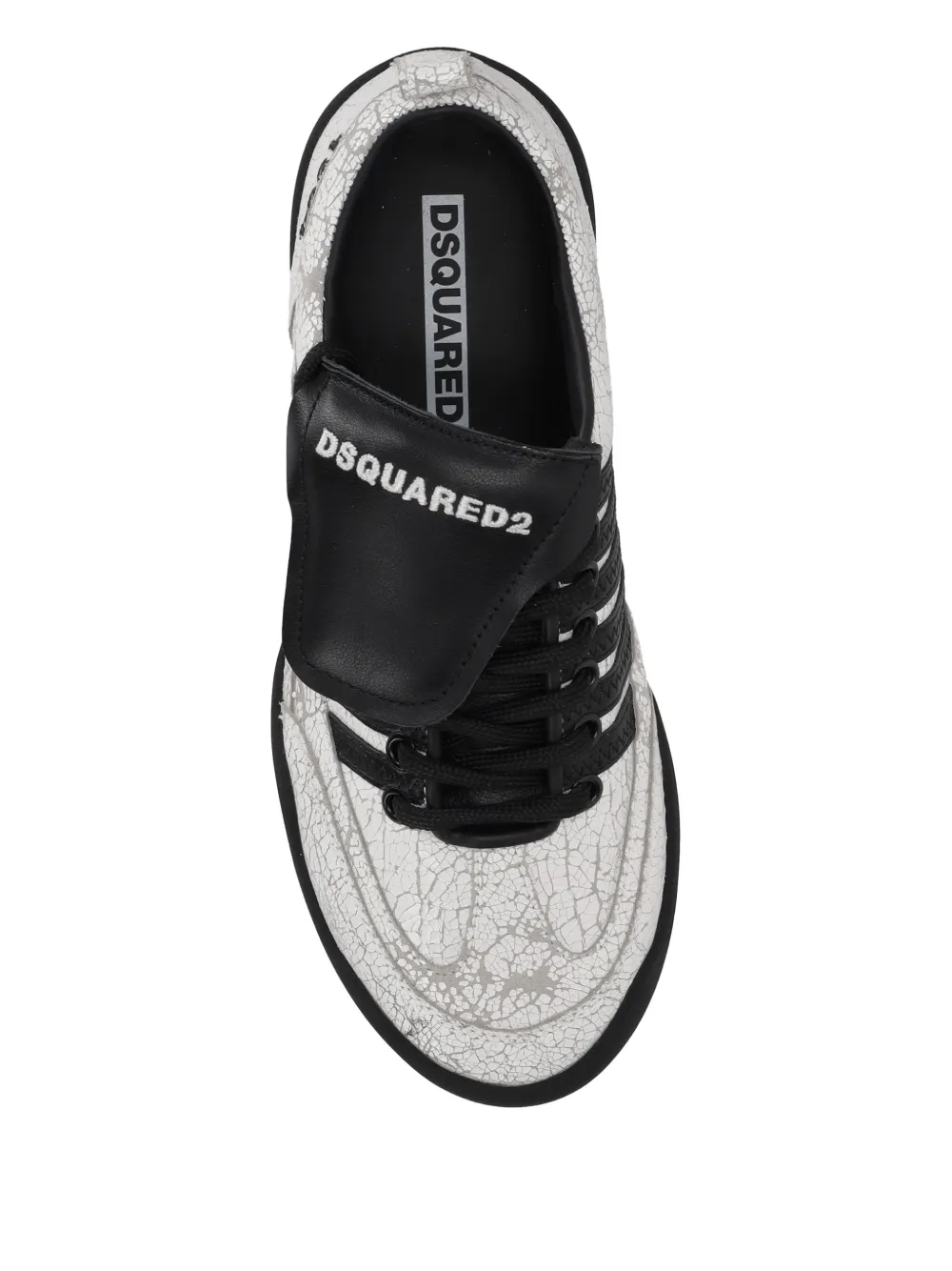 DSQUARED2 lace-up soccer sneakers Wit