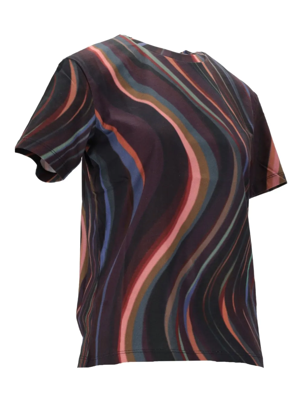 Paul Smith Swirl-print T-shirt In Brown