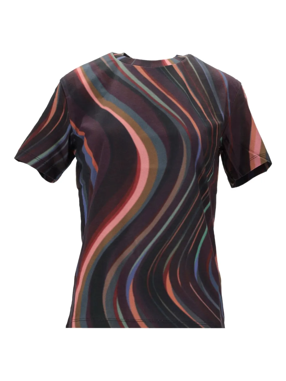 Paul Smith Swirl-print T-shirt In Brown