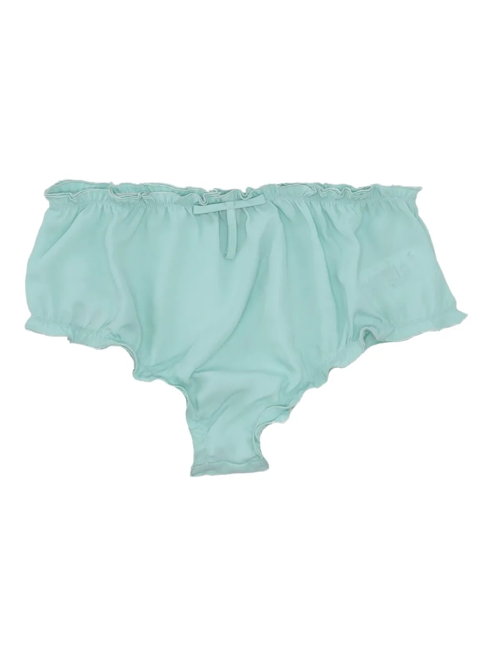 Vivetta ruffled bow briefs | Green | Image 1