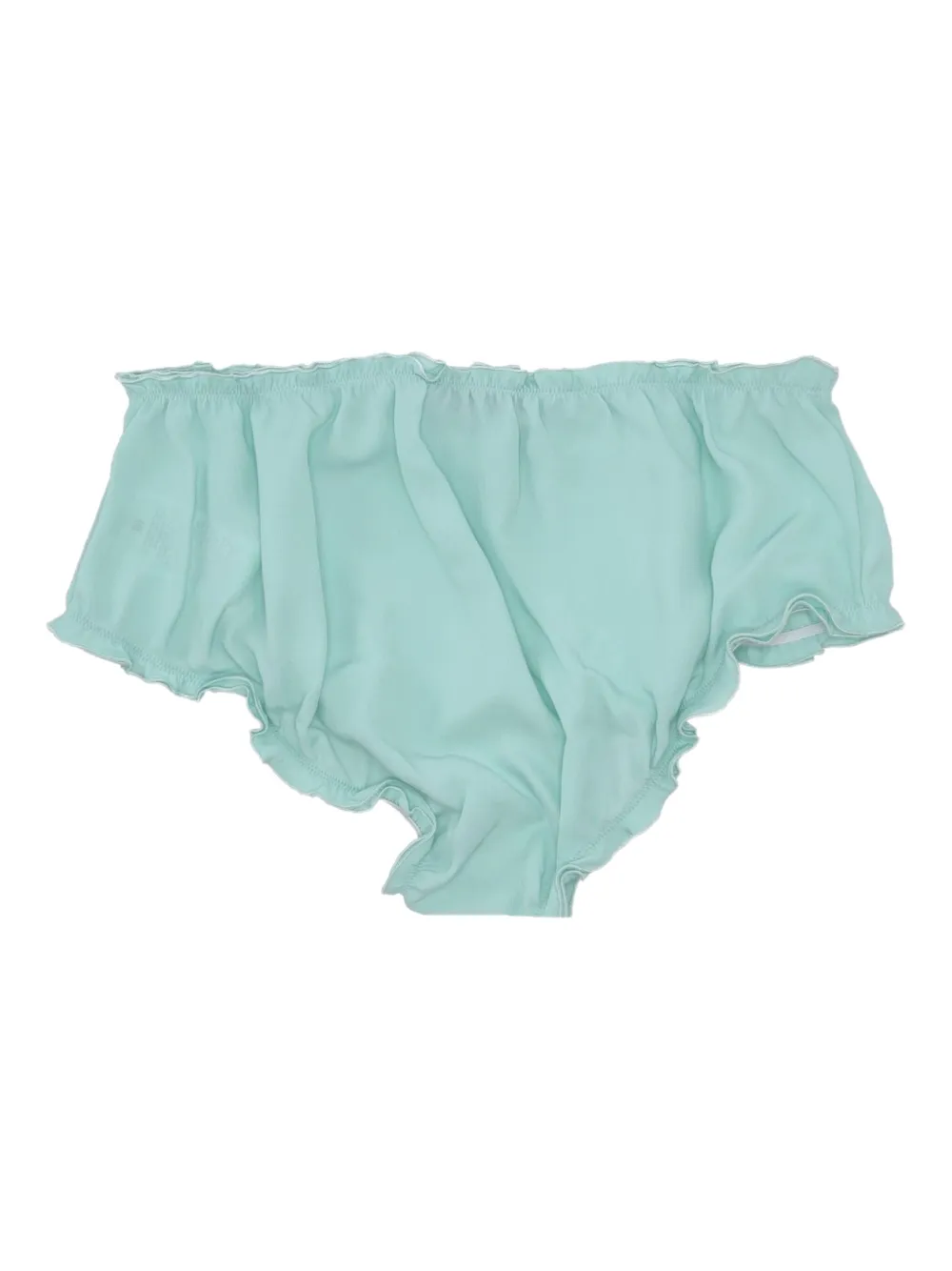 Vivetta ruffled bow briefs - Groen