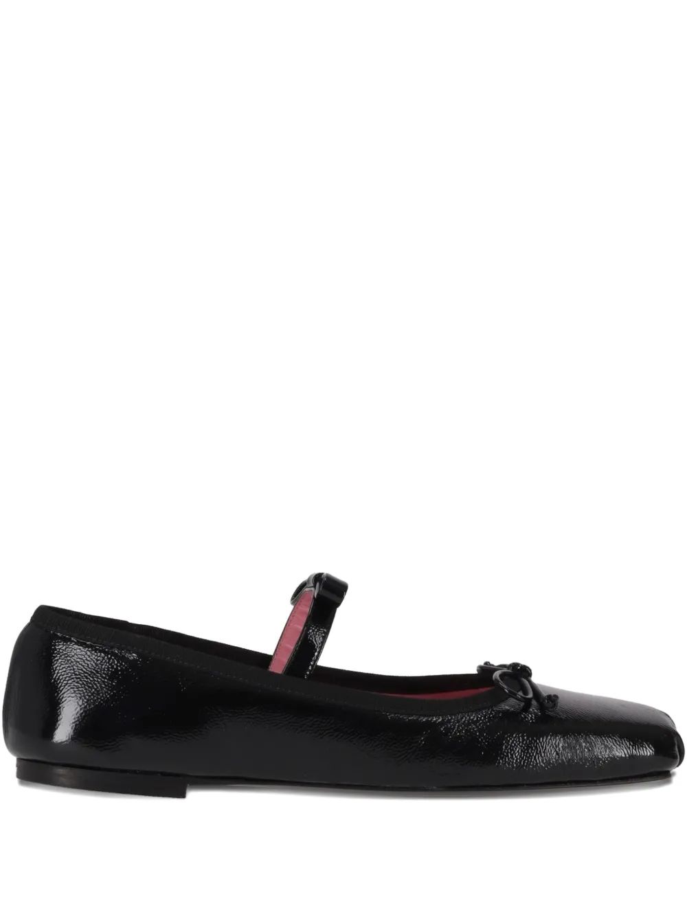 Vivetta Ballerina Classic Bow-strap Ballet Flats In Black