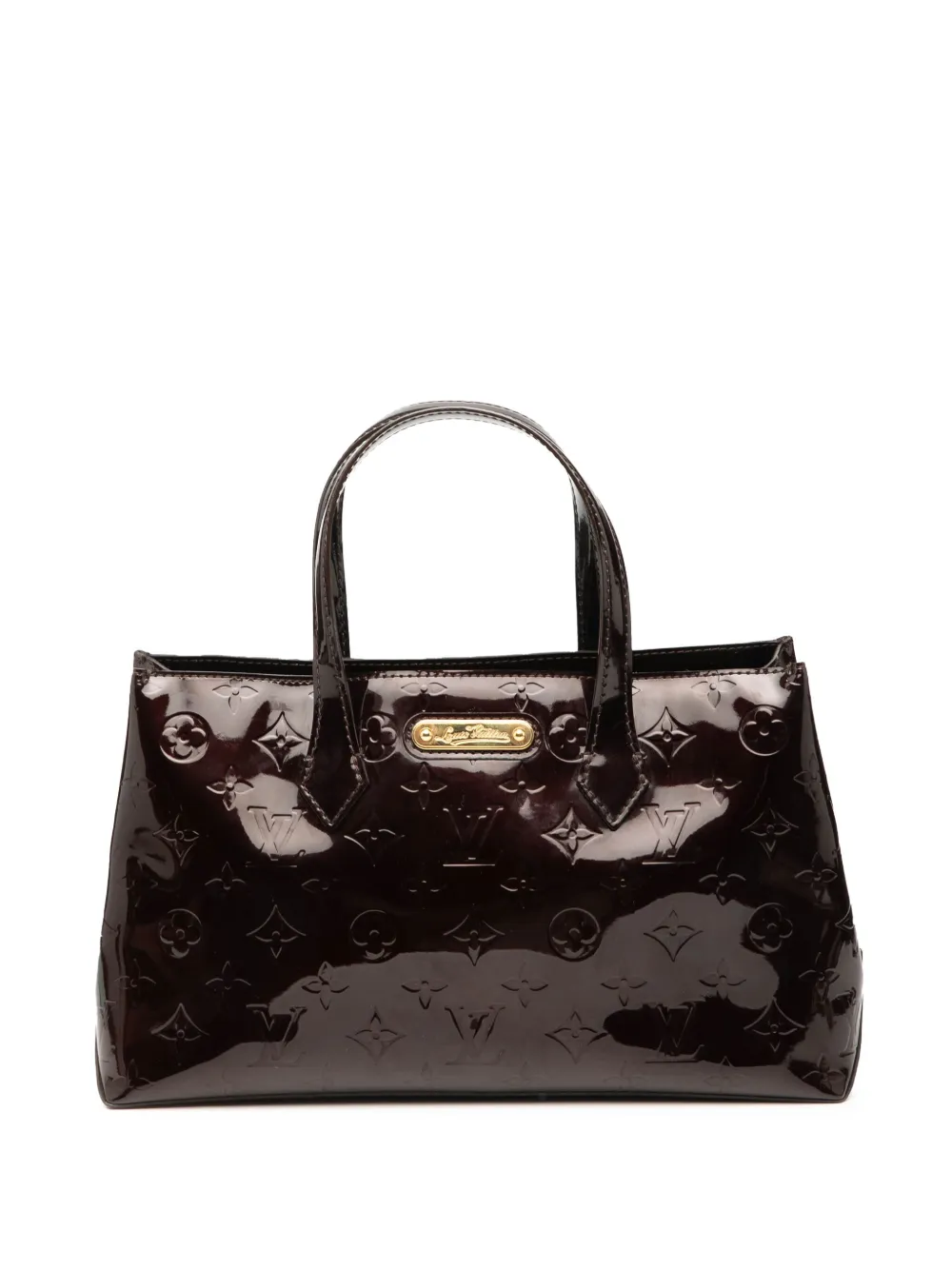 Louis Vuitton Pre-Owned 2009 モノグラム ヴェルニ ウィルシャー PM ハンドバッグ - パープル Louis Vuitton Pre-Owned 2009 モノグラム ヴェルニ ウィルシャー PM ハンドバッグ - パープル