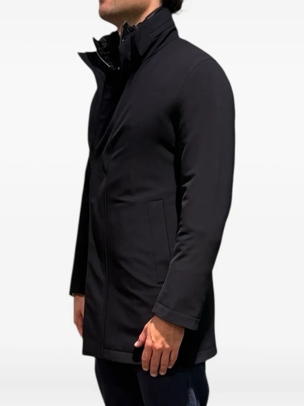 Montecore long-sleeve padded coat - Zwart