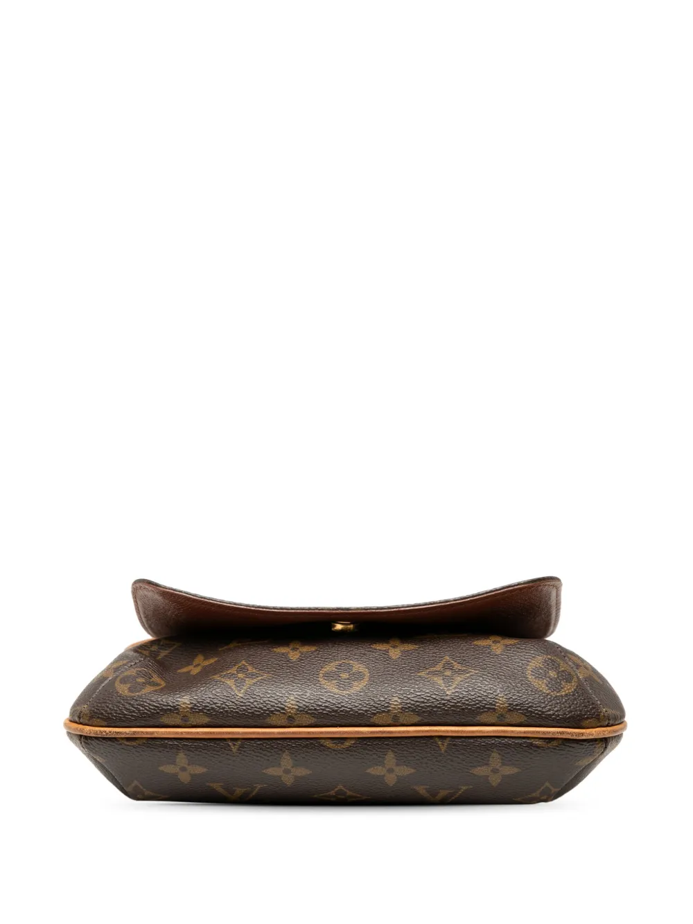 Pre-owned Louis Vuitton 2002 Monogram Musette Salsa Pm Long Strap Crossbody Bag In Brown
