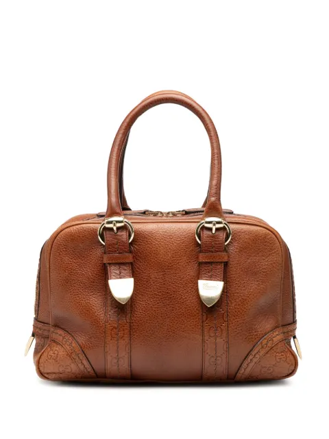 Gucci Pre-Owned شنطة بوسطن 'غوتشيسيما سينوريا' بأطراف جلد 2000-2015