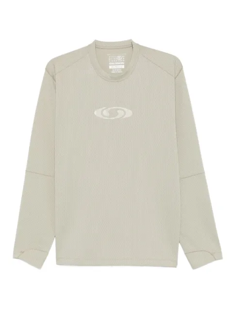 MM6 Maison Margiela X Salomon logo-print long-sleeve sweater