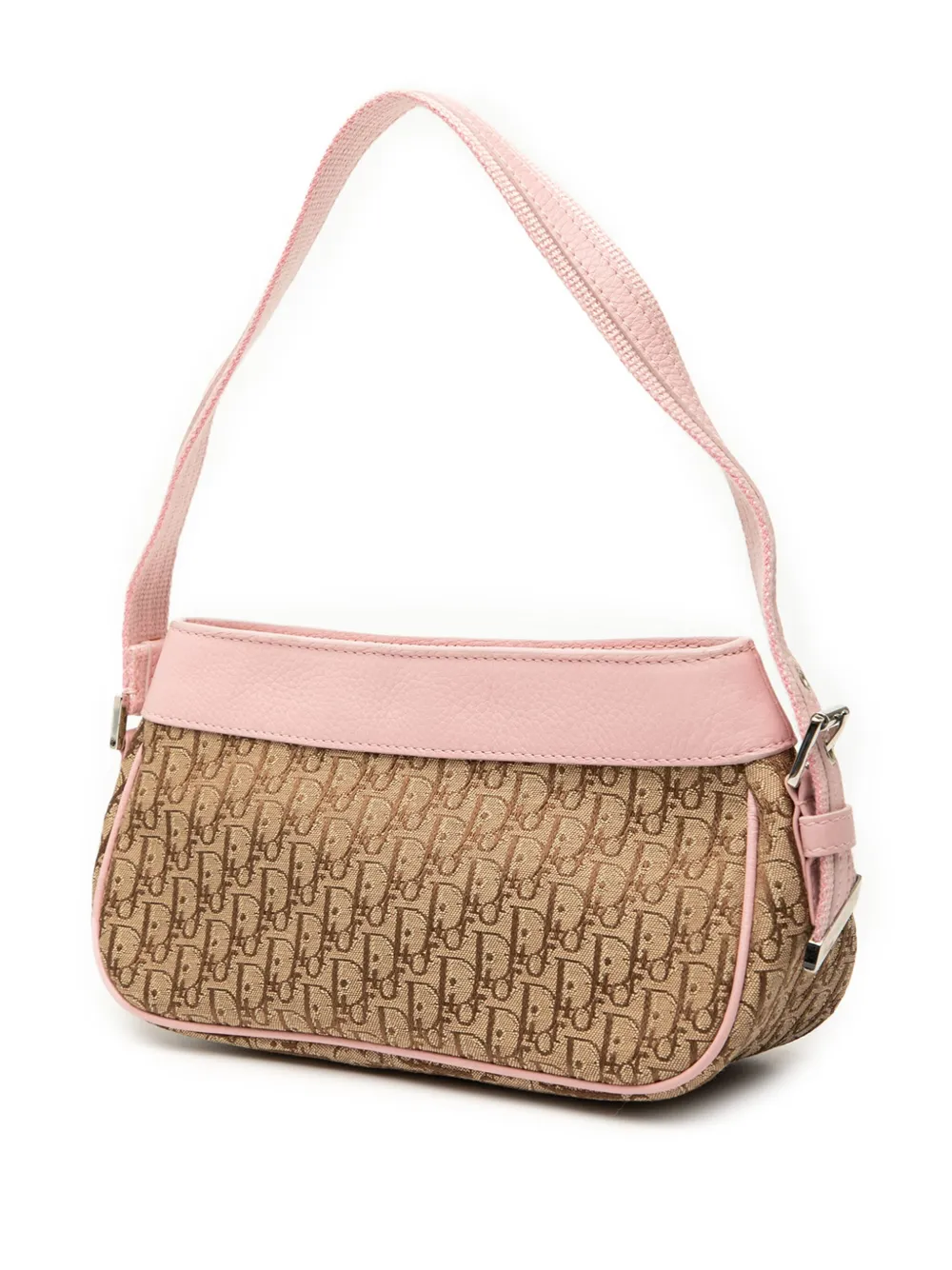 Pre-owned Dior 2006 Issimo Trotter Canvas Street Chic Shoulder Bag In Brown