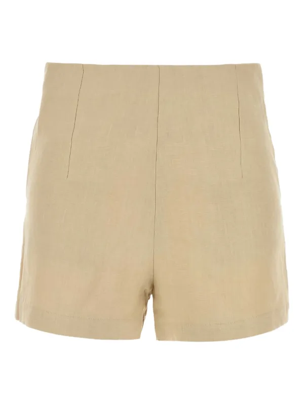 Le Kasha Ezbet Linen Shorts in Neutrals