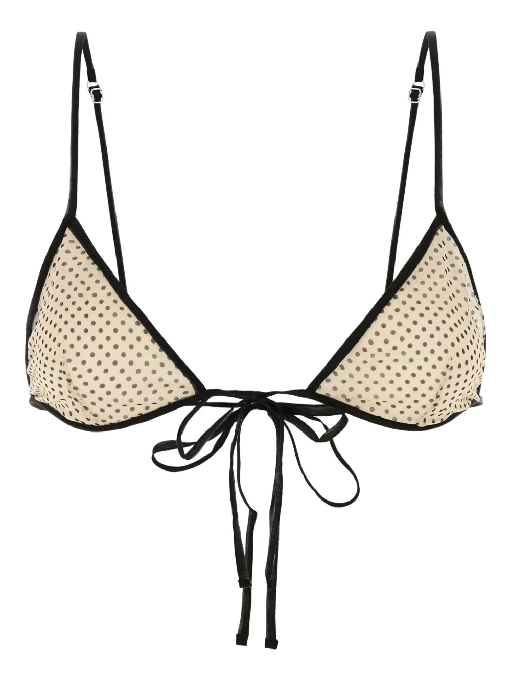Prada printed chiffon bra | Neutrals | Image 1