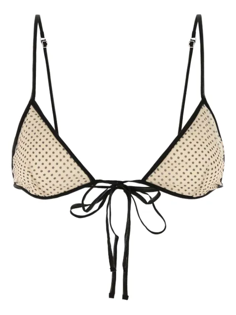 Prada printed chiffon bra