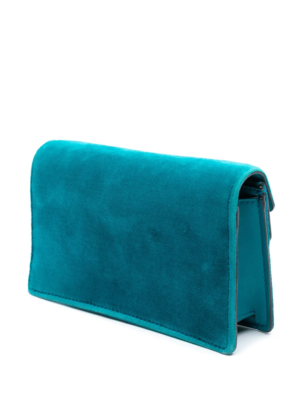 Pre-owned Gucci 2016-2025 Mini Velvet Dionysus Crossbody Bag In Blue