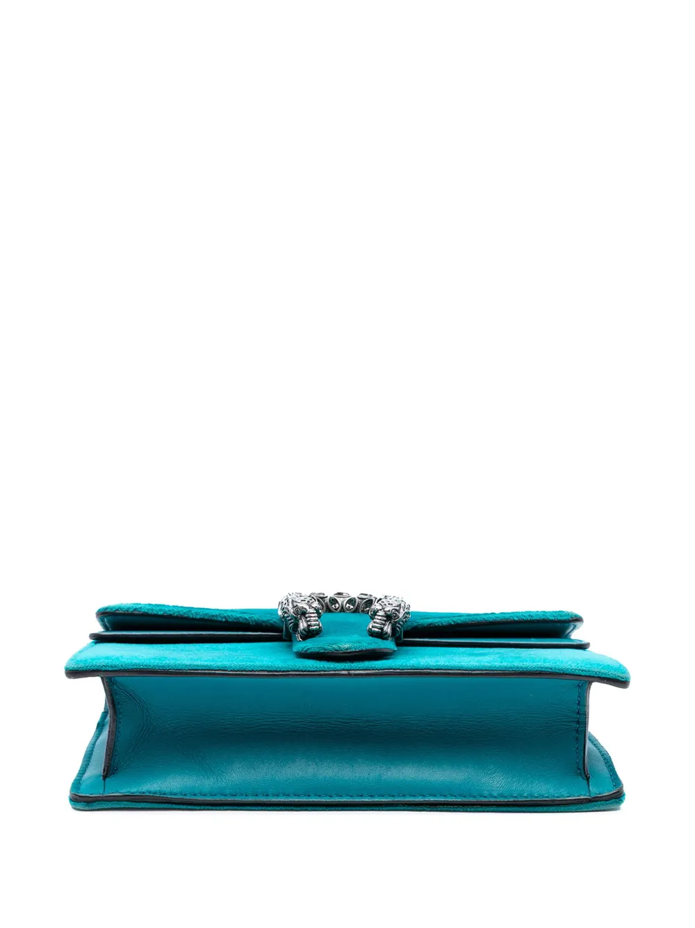 Pre-owned Gucci 2016-2025 Mini Velvet Dionysus Crossbody Bag In Blue