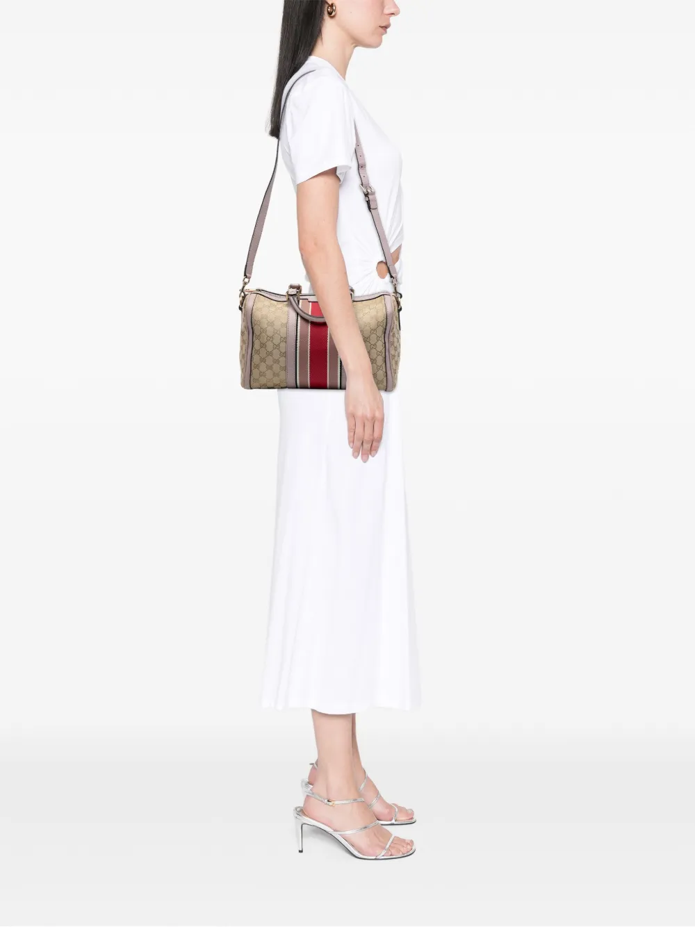 Gucci Pre-Owned 2016-2025 Medium GG Canvas Web Joy Boston Bag satchel | Pre-Owned | Image 2