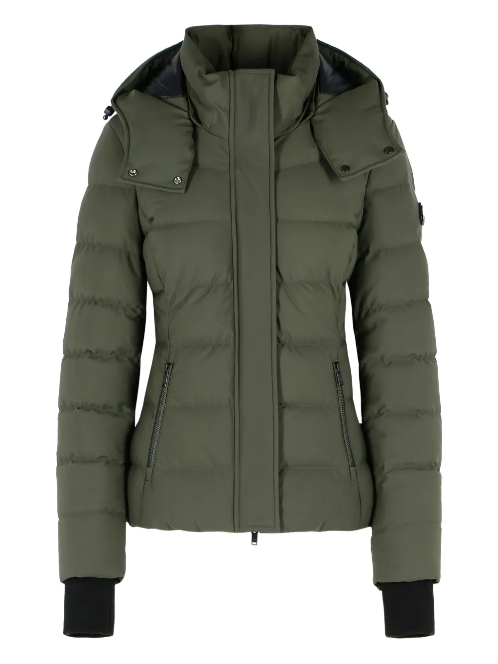 Moose Knuckles Betta hooded zip-up puffer jacket | Green | Image 1