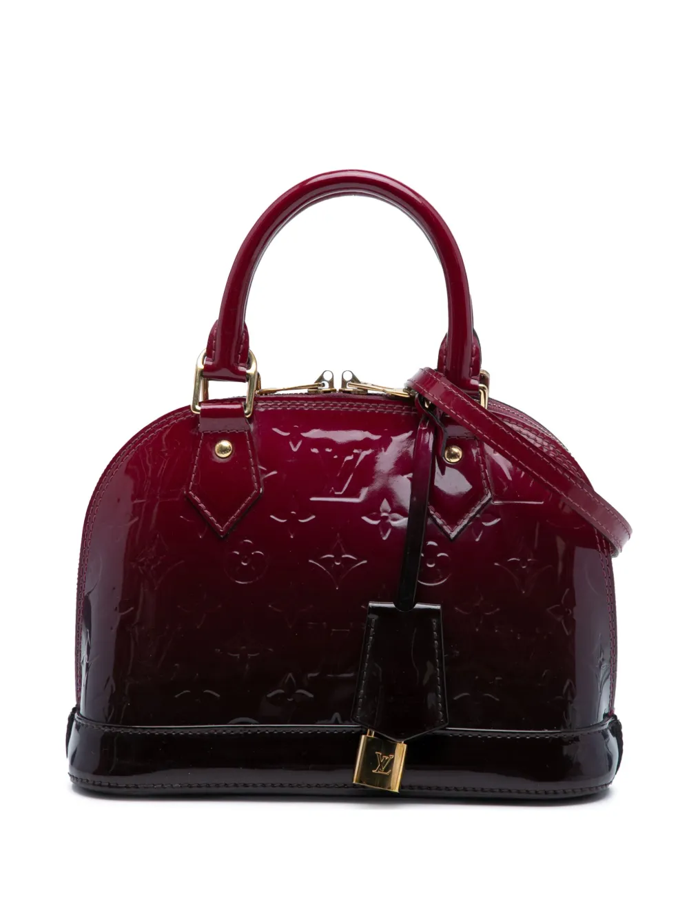 Louis Vuitton Pre-Owned 2017 Monogram Vernis Ombre Alma BB satchel - Louis Vuitton Pre-Owned 2017 Monogram Vernis Ombre Alma BB satchel -