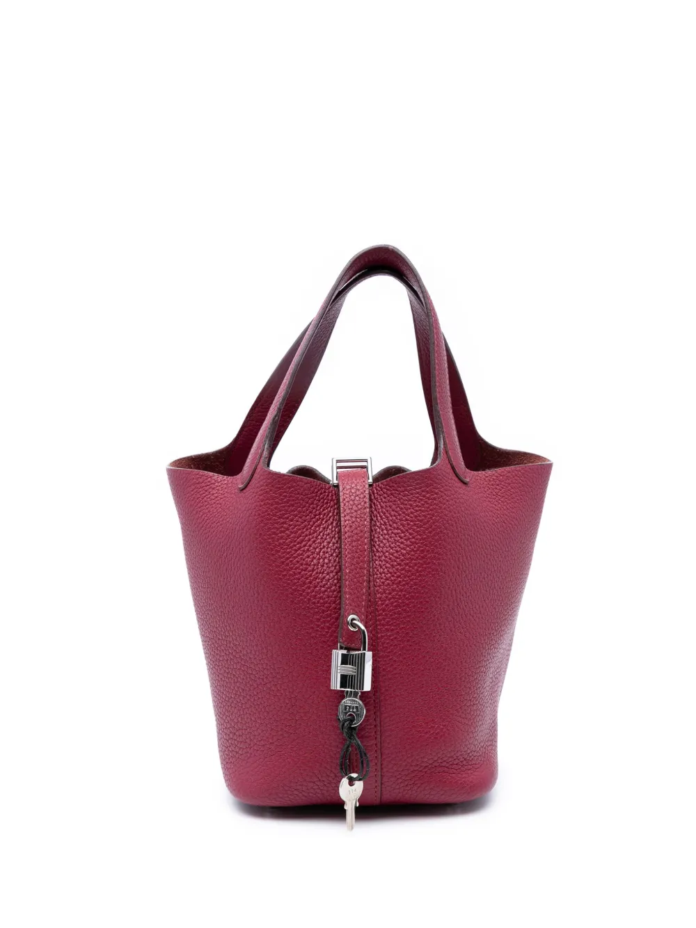 Hermès Pre-Owned 2010 Clemence Picotin Lock 18 handbag | Red | Image 1