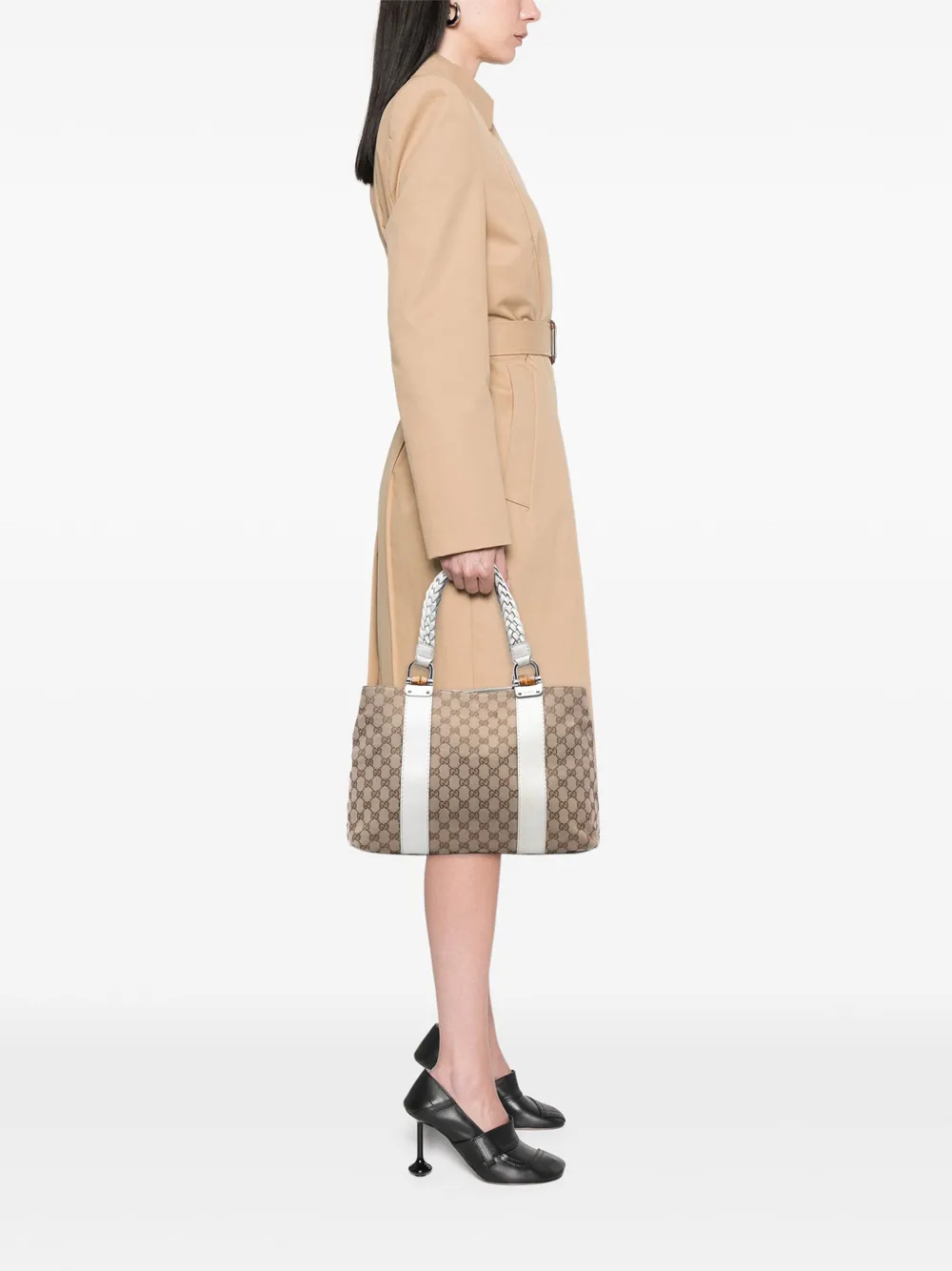 Gucci Pre-Owned 2000-2015 Medium GG Canvas Bamboo Libeccio tote bag | Pre-Owned | Image 2