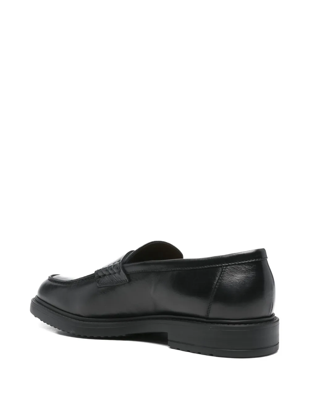 Doucal's leather loafers Zwart