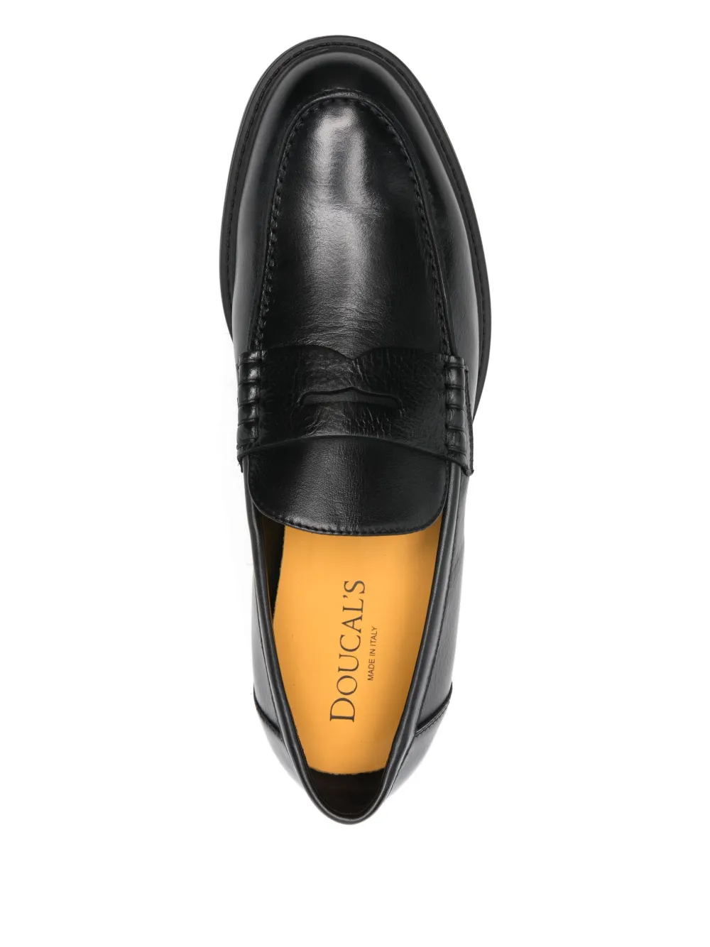 Doucal's leather loafers Zwart