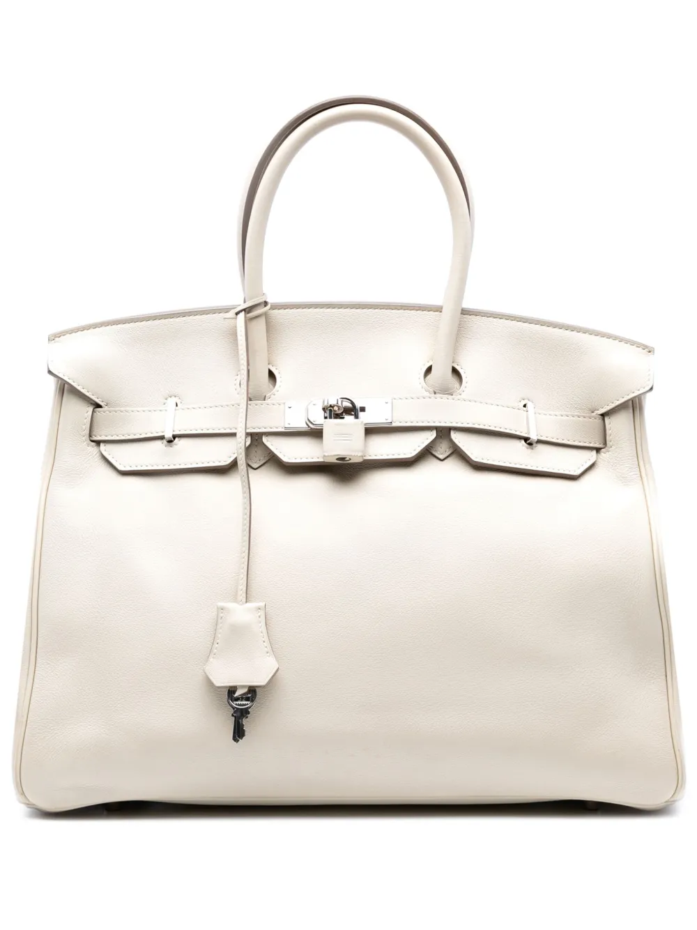Hermès Pre-Owned 2011 Swift Birkin Retourne 35 handbag | White | Image 1